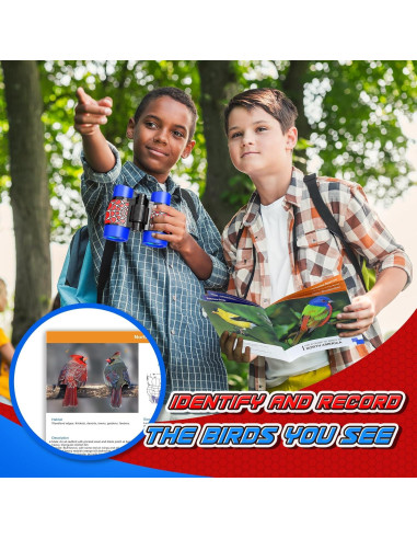 Binoculares para Niños Spidolapse 4x30 con Guía de Aves