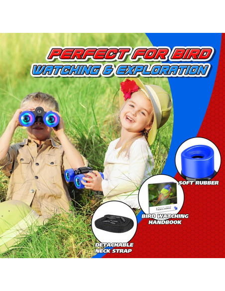 Binoculares para Niños Spidolapse 4x30 con Guía de Aves