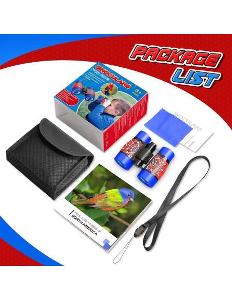 Binoculares para Niños Spidolapse 4x30 con Guía de Aves