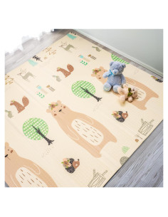 Alfombra de Juego Plegable Sorbus 1.78x2m Impermeable Amigos del Bosque