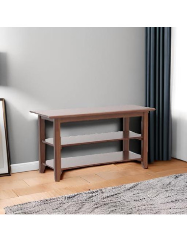 Banco de Almacenamiento XKZG de Madera 80 cm Marrón