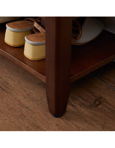 Banco de Almacenamiento XKZG de Madera 80 cm Marrón