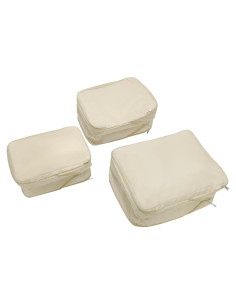 Cubos de Empaque Compresibles GOTENTIFY 3 Piezas Beige
