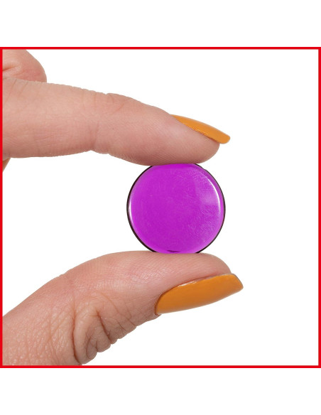 Contadores Transparentes EDX Education | Set de 500 | 1.9 cm | Colores Variados