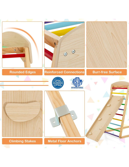 Gimnasio Interior Costzon Jungle Gym 6-en-1 para Niños