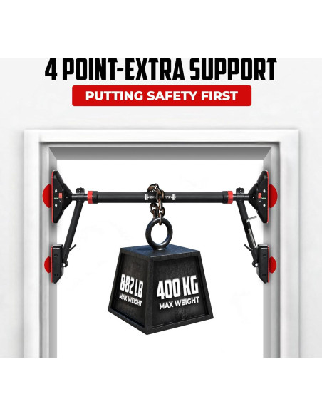 Barra de Dominadas Ajustable Cravefitt para Puerta 75.9-90.2 cm