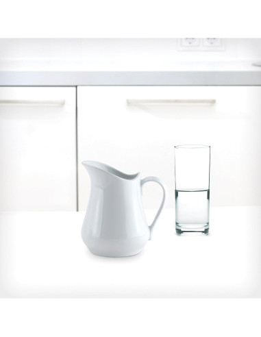 Jarra de Crema HIC Kitchen 480ml Porcelana Fina Blanca