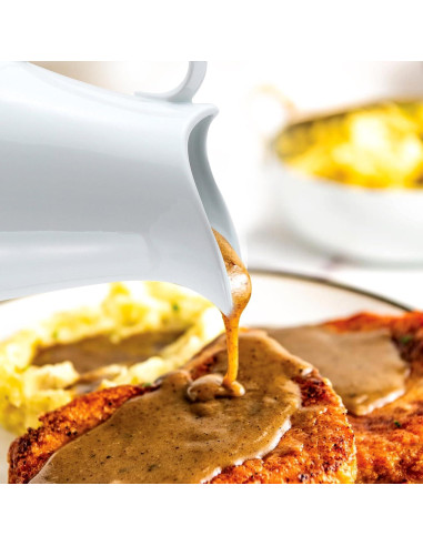 Jarra de Crema HIC Kitchen 480ml Porcelana Fina Blanca