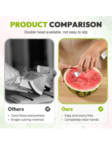 Cortador de Frutas 2-en-1 Moonboat Acero Inoxidable 26cm