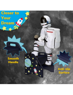 Taburete de Dos Pasos AMBIRD Espacial para Niños 33.5 cm 2