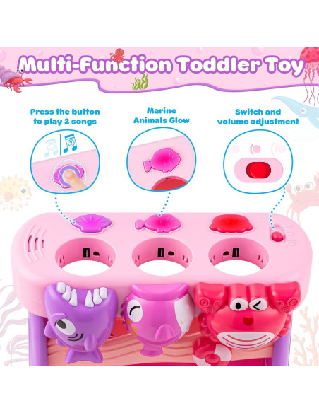 Juguete Musical Interactivo V-Opitos Rosa para Bebés 6-12 Meses Juguete Musical Interactivo V-Opitos Rosa para Bebés 6-12 Meses