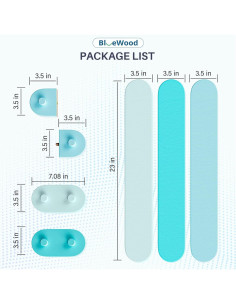 Viga de Equilibrio BlueWood para Niños 12M+ Azul Cielo 2
