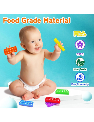 Tablero Sensorial Pop Anemeeoke 10 Cuadrantes para Niños