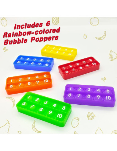 Tablero Sensorial Pop Anemeeoke 10 Cuadrantes para Niños