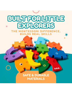 6 Rompecabezas de Madera Montessori Constellation X 1.4 kg 2