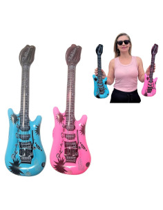 Guitarras Mini Inflables Zugar Land - Pack de 2 Rosa y Azul