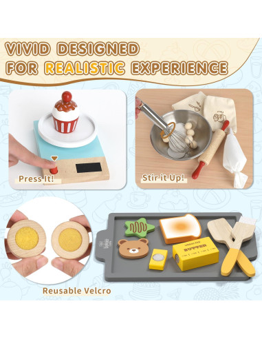 Conjunto de Comida de Juguete Lehoo Castle 23 Piezas