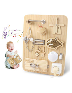 Tablero Ocupado Montessori de Madera VIESMUMU 39.6x29.7cm