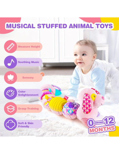 Juguete Musical para Bebés Koty - Perrito Rosa Sensorial 0-12 Meses