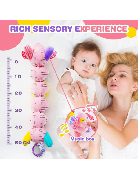 Juguete Musical para Bebés Koty - Perrito Rosa Sensorial 0-12 Meses