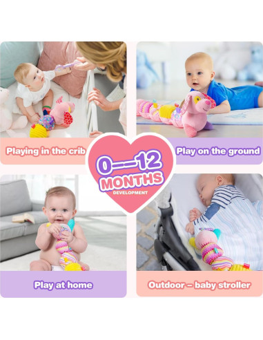 Juguete Musical para Bebés Koty - Perrito Rosa Sensorial 0-12 Meses