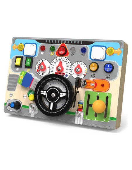 Tablero Ocupado Montessori de Madera para Niños 1-3 Años