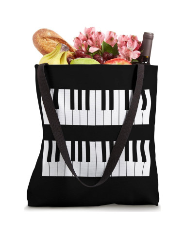 Bolsa Tote Divertida Lecciones Teclado Piano 40.6 cm