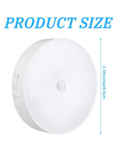 Luz Nocturna Magnética Glooglitter LED Recargable 8.5 cm 2