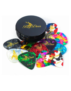 BigDeer 16 Púas de Guitarra de Celuloide Multicolor