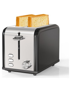 Tostadora Simple Deluxe 2 Rebanadas 6 Niveles Negro