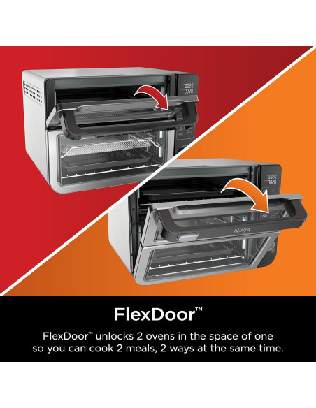 Horno Doble Ninja DCT401 12-en-1 Acero Inoxidable 2.72 kg