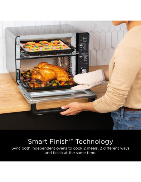Horno Doble Ninja DCT401 12-en-1 Acero Inoxidable 2.72 kg