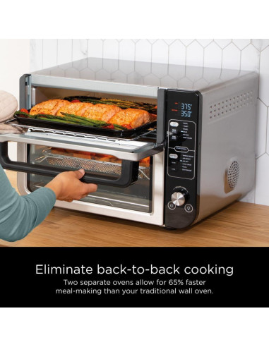 Horno Doble Ninja DCT401 12-en-1 Acero Inoxidable 2.72 kg
