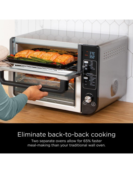 Horno Doble Ninja DCT401 12-en-1 Acero Inoxidable 2.72 kg