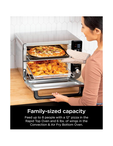 Horno Doble Ninja DCT401 12-en-1 Acero Inoxidable 2.72 kg