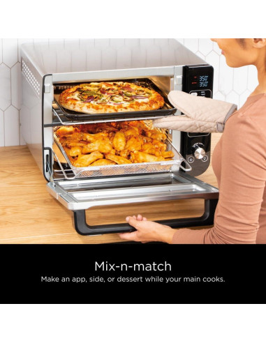 Horno Doble Ninja DCT401 12-en-1 Acero Inoxidable 2.72 kg