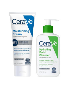 CeraVe Set Hidratante 227g Crema + 227g Limpiador Facial