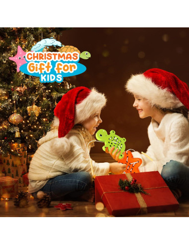 Juguete de Enhebrado de Madera KLT Tortuga y Estrella de Mar