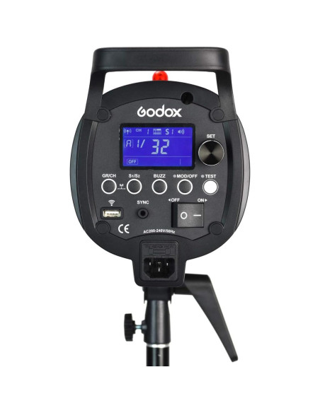 Flash Estroboscópico Godox QS800II 800Ws Luz de Estudio 150W