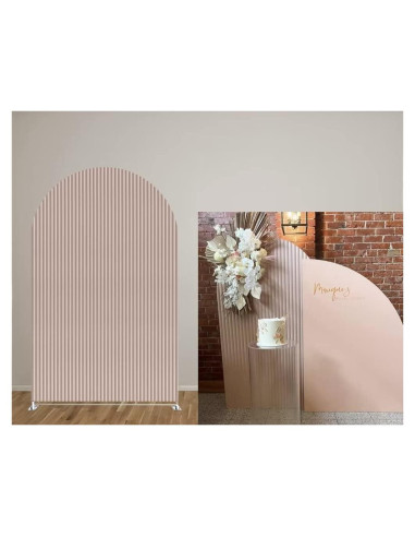 Cubiertas de Tela Arqueadas Rosa Claro 200x90cm para Eventos