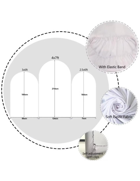 Cubiertas de Tela Arqueadas Rosa Claro 200x90cm para Eventos Cubiertas de Tela Arqueadas Rosa Claro 200x90cm para Eventos