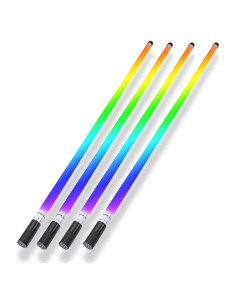 Paquete de 4 Luces de Tubo RGB LED GamerDens 120cm Inalámbricas