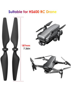 Hélices para Dron PUOO HS600 HS600D TF35 PRO V11 8PCS 187mm 2