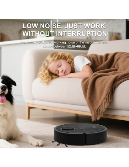 Robot Aspirador y Mopa Genérico SD-8028, 2-en-1, 0.45kg