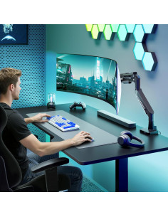 Brazo de Monitor ARES WING Ultra Ancho con USB 24-57" 30 kg 2