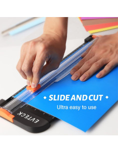 Cortadora de Papel Evteck 30.48 cm Deslizante con Seguridad 2
