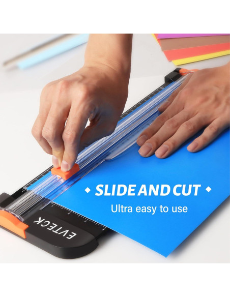 Cortadora de Papel Evteck 30.48 cm Deslizante con Seguridad