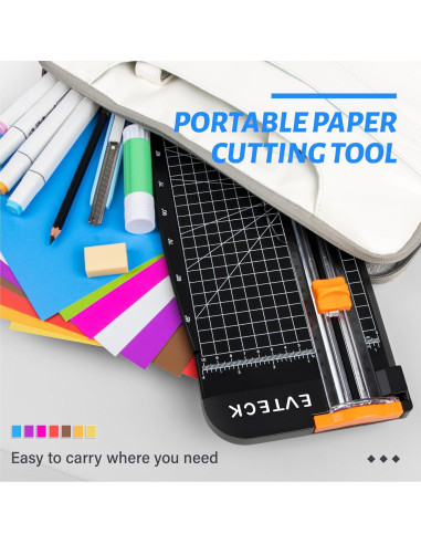 Cortadora de Papel Evteck 30.48 cm Deslizante con Seguridad