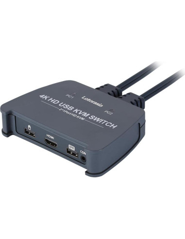 Interruptor KVM HDMI 4K 2 Computadoras Lotorasia con Cables