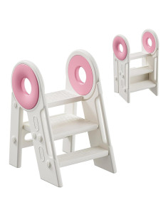 Taburete Plegable para Niños UNICOO - Ajustable 2-3 Pasos